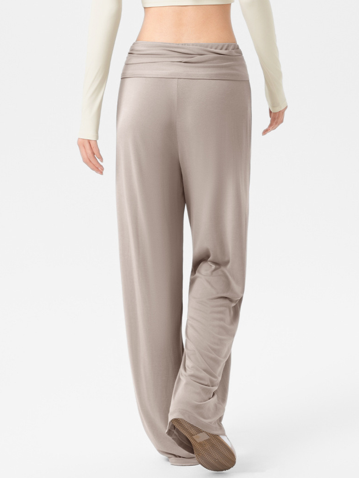 EchoCrest – Atmungsaktive Weite Damenhose mit abnehmbarem Gürtel