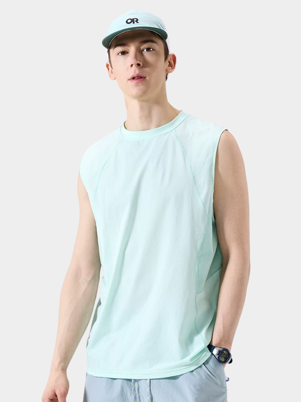 DashPuff – Unisex UPF 100+ schnelltrocknendes ärmelloses Tanktop