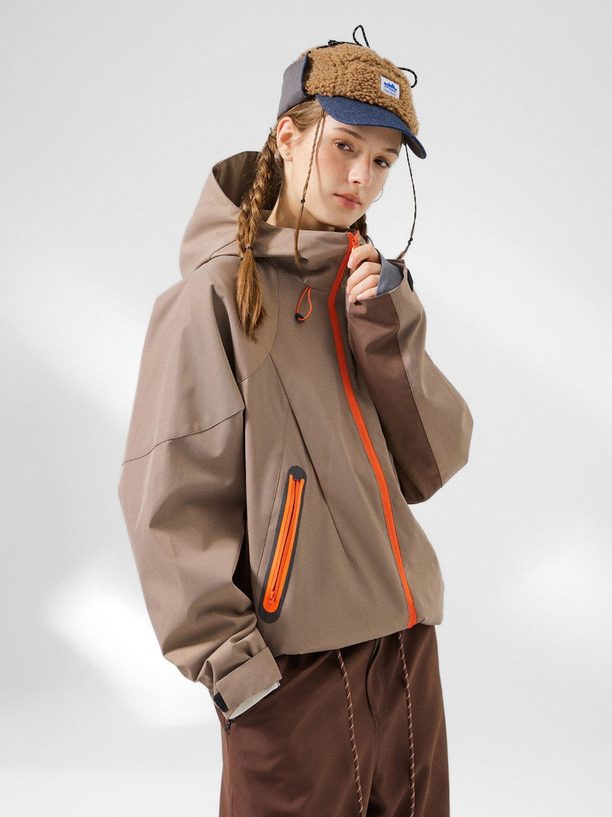Ashrun – 8000 mm wasserdichte, reflektierende Shell-Jacke