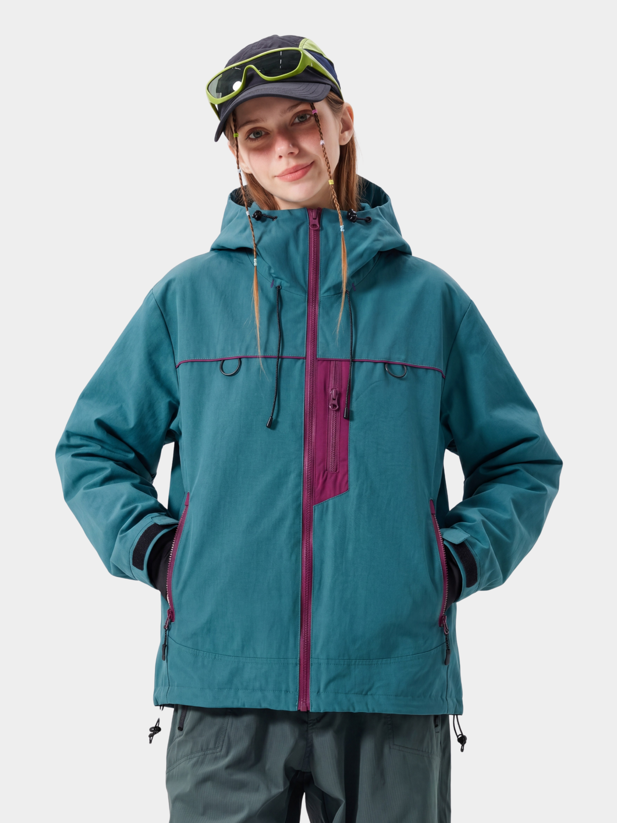 Ashgleam – Wasserabweisende, winddichte Cropped-Shell-Jacke für Damen