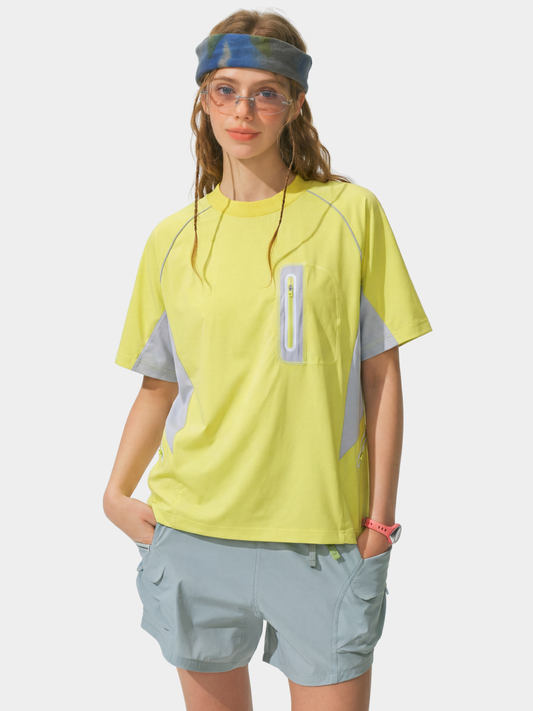 LightFlare – Unisex-Colorblock-Mesh-Shirt, atmungsaktiv und schnelltrocknend