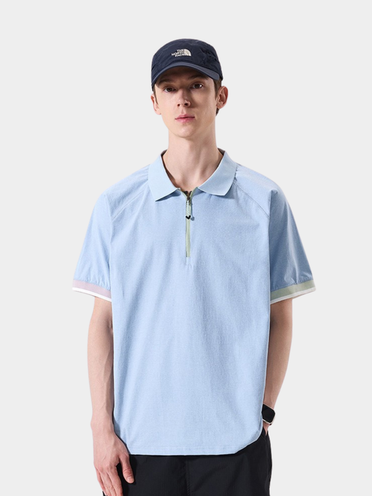 ChillFlask - Unisex antibakterielles, schnelltrocknendes Half-Zip-Poloshirt