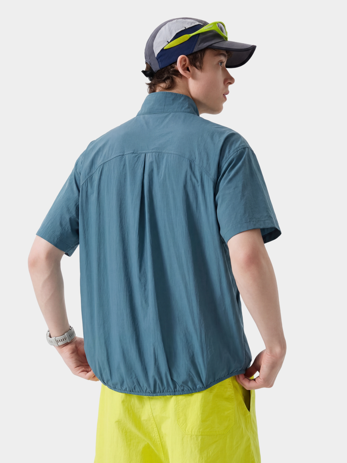 IronRidge – Unisex UPF50+ leichtes schnelltrocknendes T-Shirt mit halbem Reißverschluss und Stehkragen