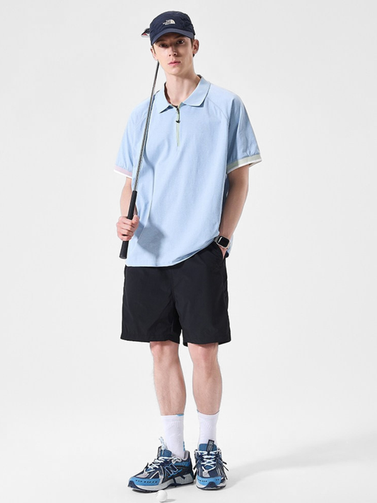ChillFlask - Unisex antibakterielles, schnelltrocknendes Half-Zip-Poloshirt