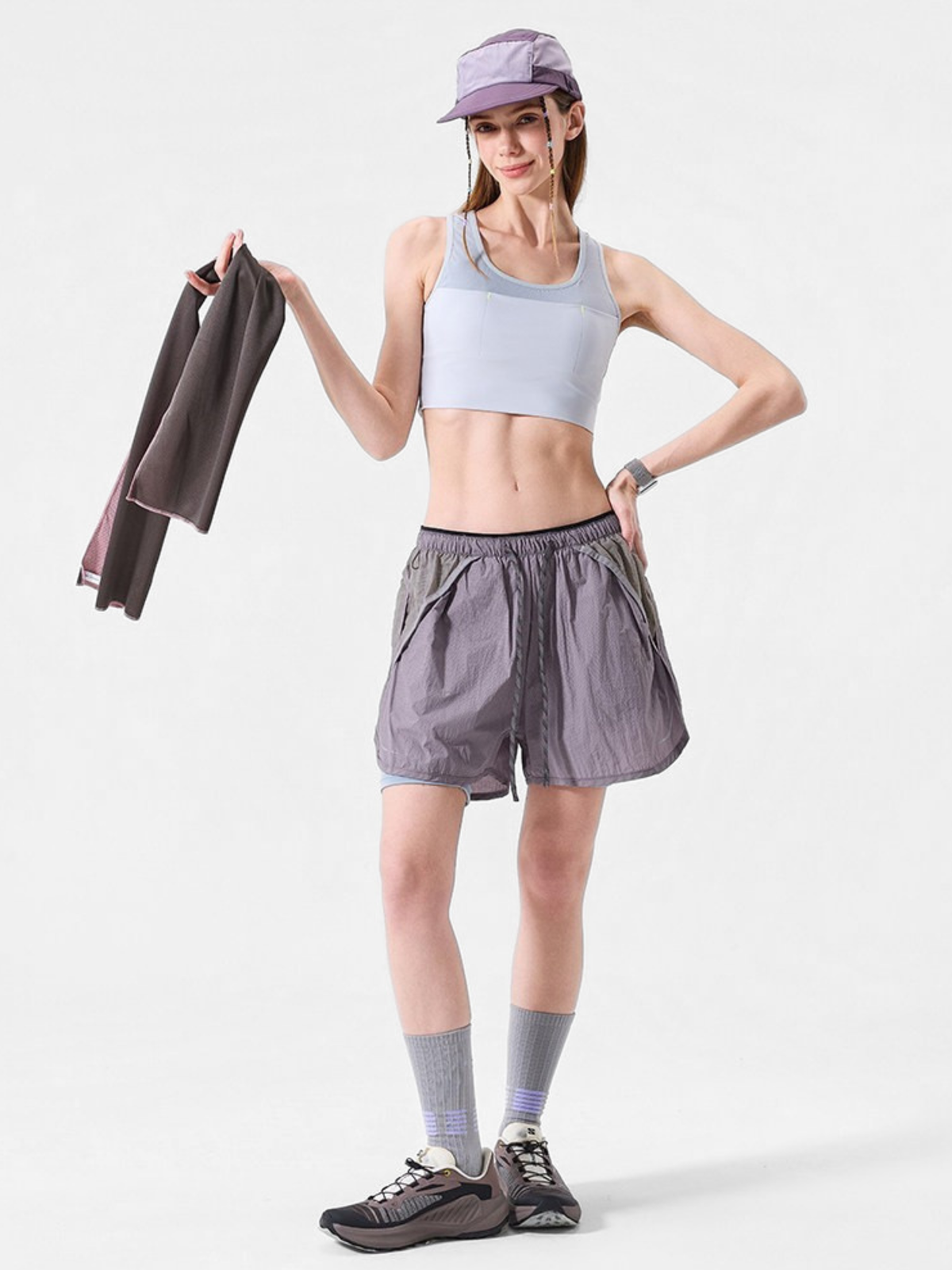 TrailSit – Unisex schnelltrocknende 2-in-1 Funktionsshorts