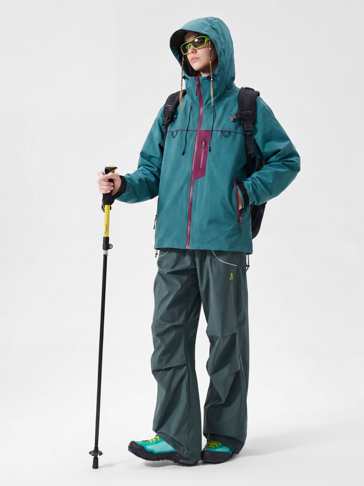 Ashgleam – Wasserabweisende, winddichte Cropped-Shell-Jacke für Damen