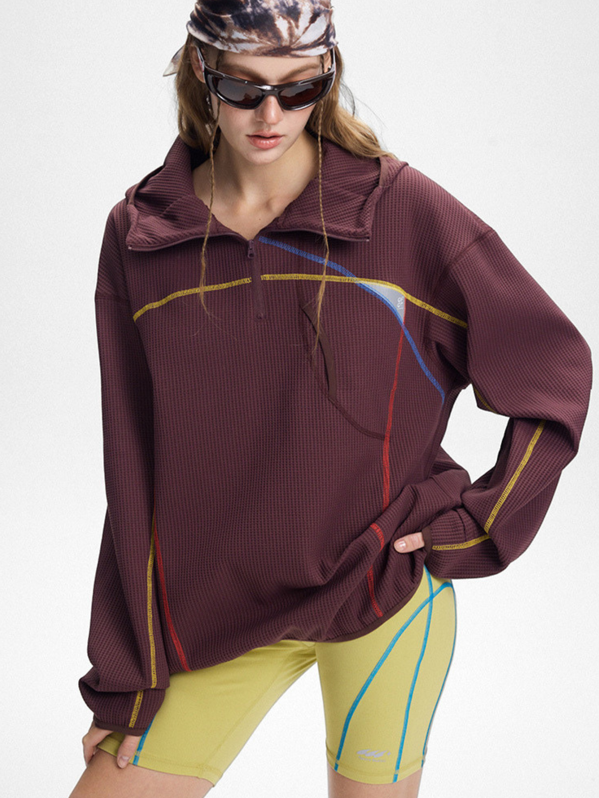 Forepeak - Damen 7A Antibakterielles schnelltrocknendes Langarmshirt mit Kapuze