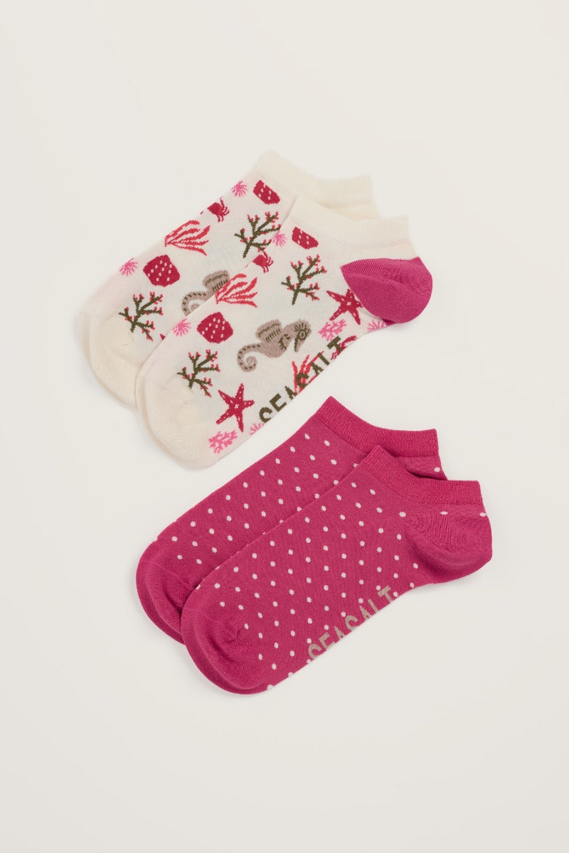 2er-Pack Bambus-Sneakersocken