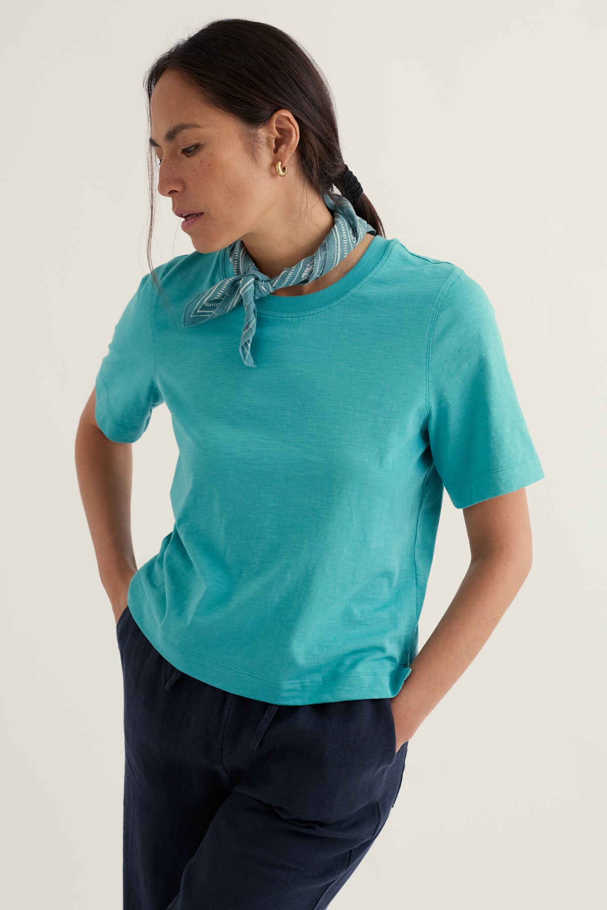 Copseland Basic-T-Shirt aus GOTS-zertifiziertem Bio-Baumwoll-Jersey