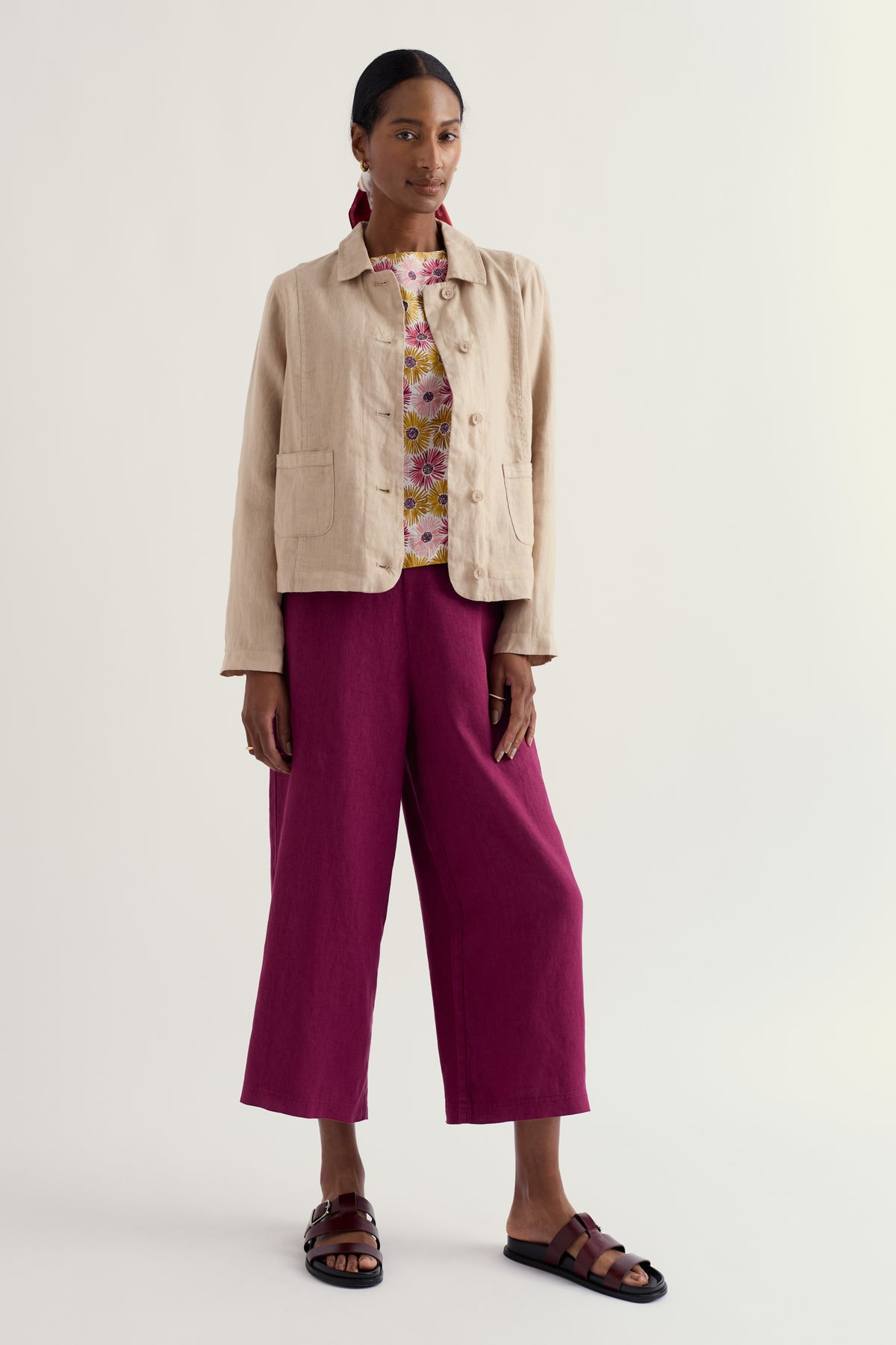 Merrivale Culottes aus Leinen