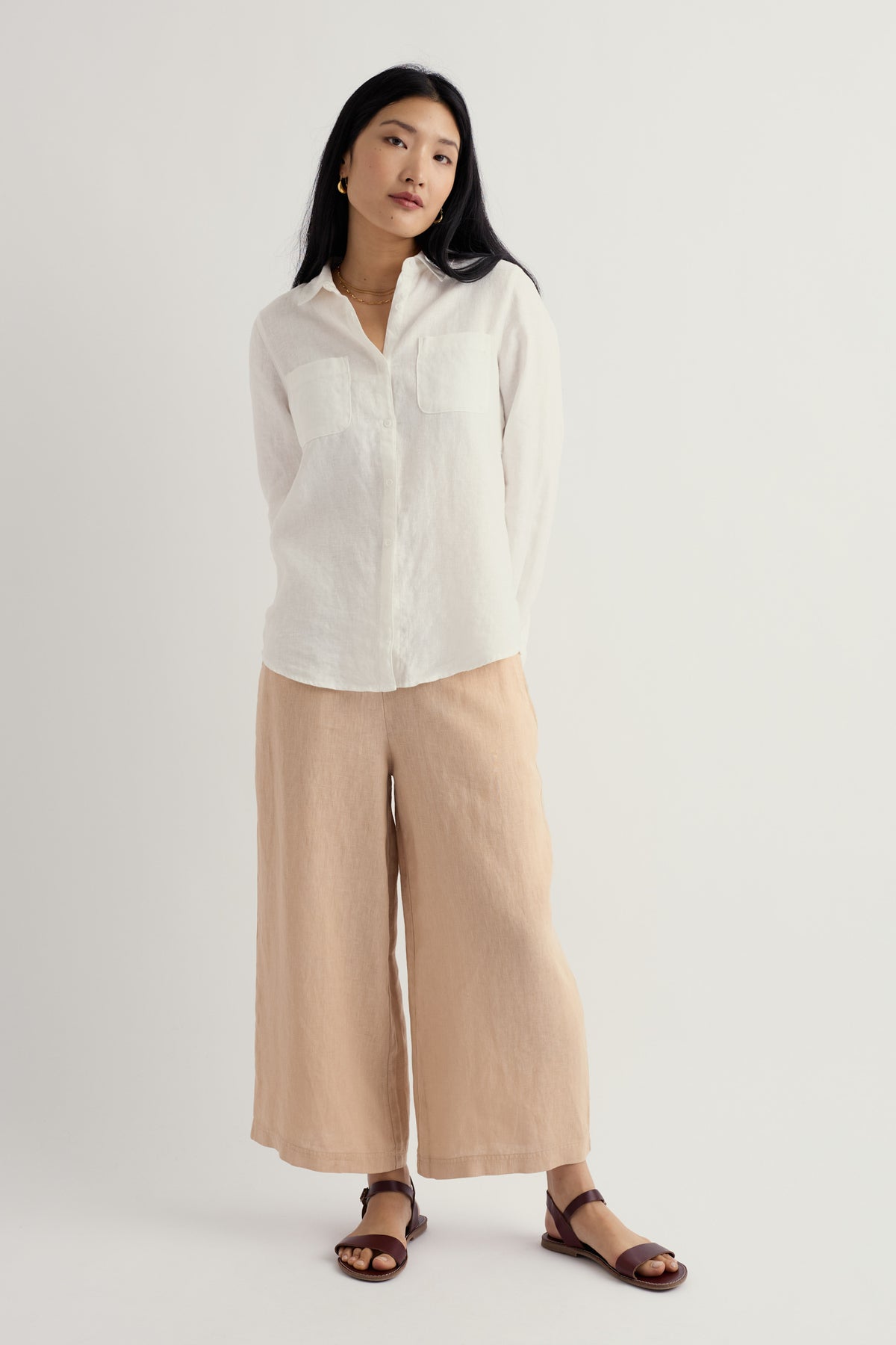 Merrivale Culottes aus Leinen