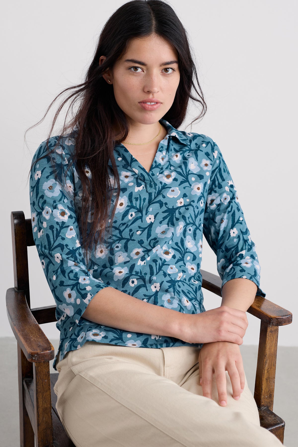 Wavecrest-Shirt aus Bio-Baumwolljersey