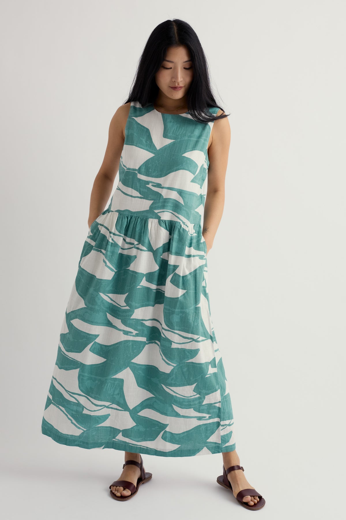 Ärmelloses Kleid Brouse aus Bio-Baumwolle
