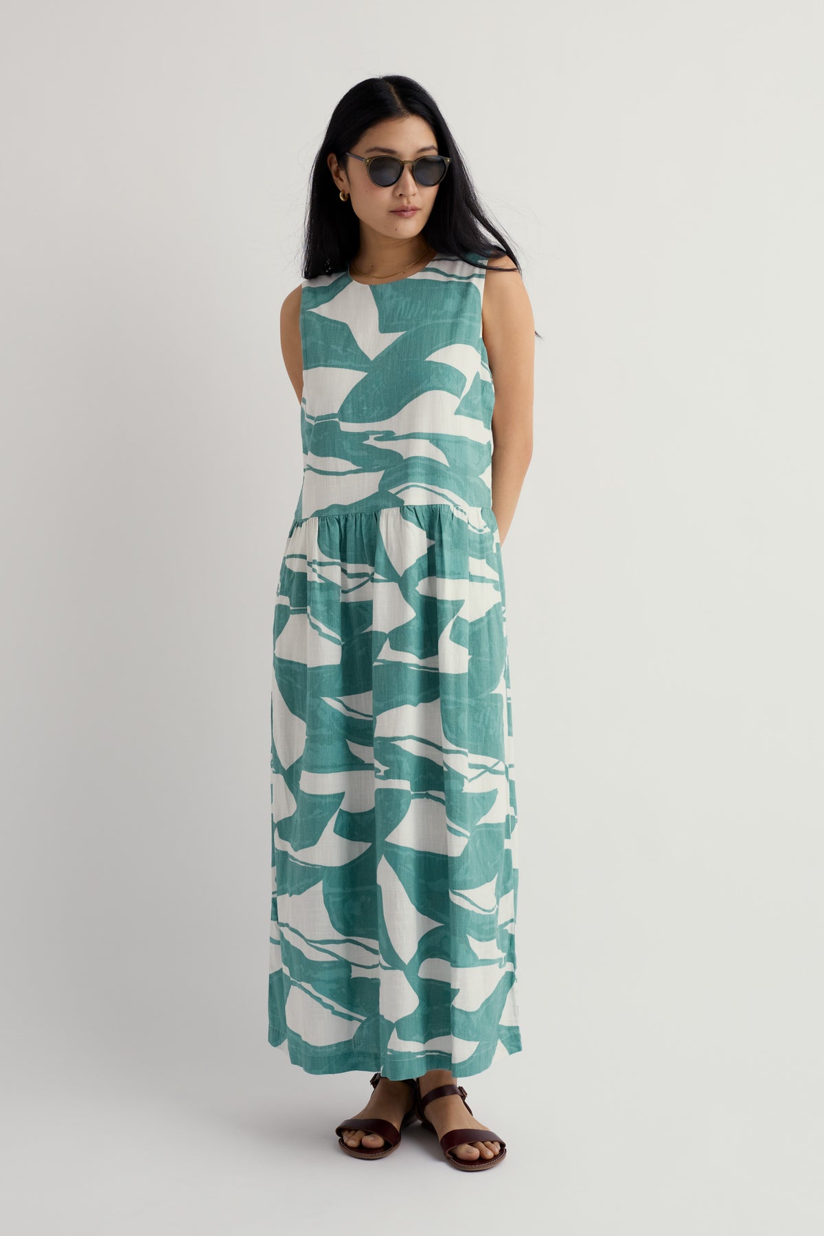Ärmelloses Kleid Brouse aus Bio-Baumwolle