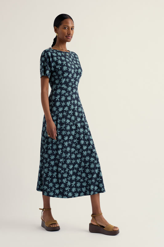 Mirva Midi-Jerseykleid