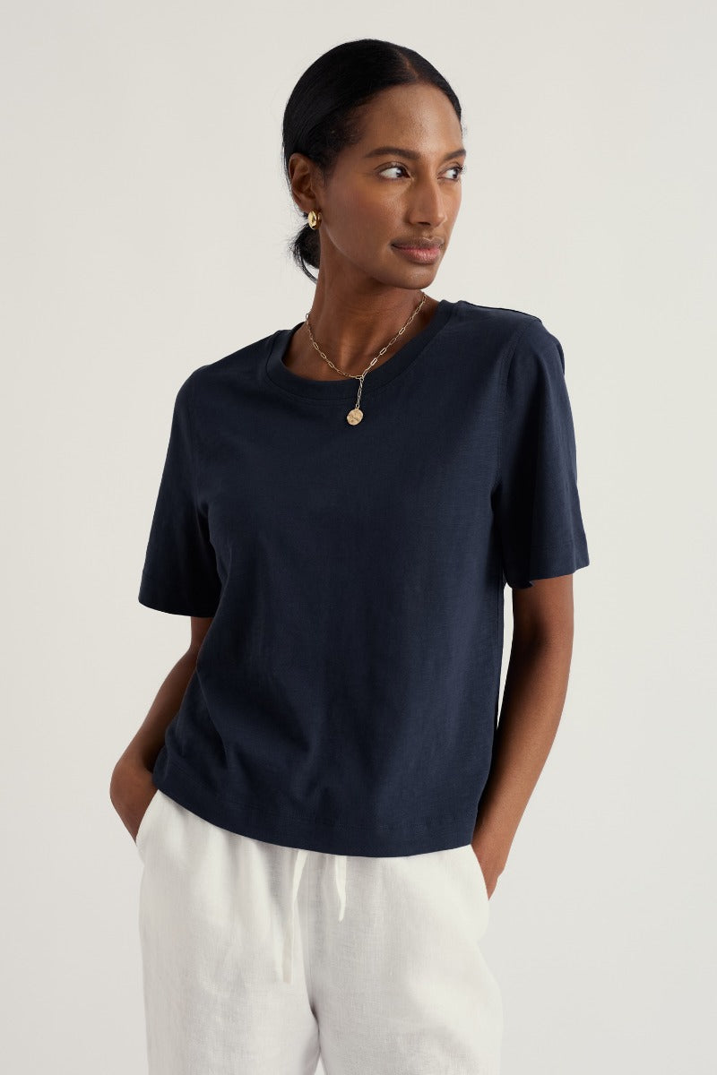 Copseland Basic-T-Shirt aus GOTS-zertifiziertem Bio-Baumwoll-Jersey